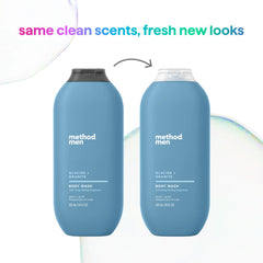 body wash - glacier + granite, 18 fl oz