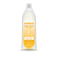 super shine liquid dish soap - coastal citron, 16 fl oz