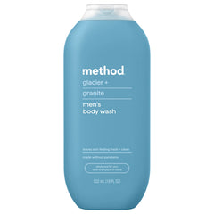 body wash - glacier + granite, 18 fl oz
