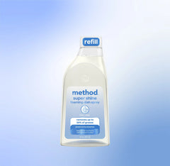 super shine foaming dish spray refill - free + clear, 16 fl oz