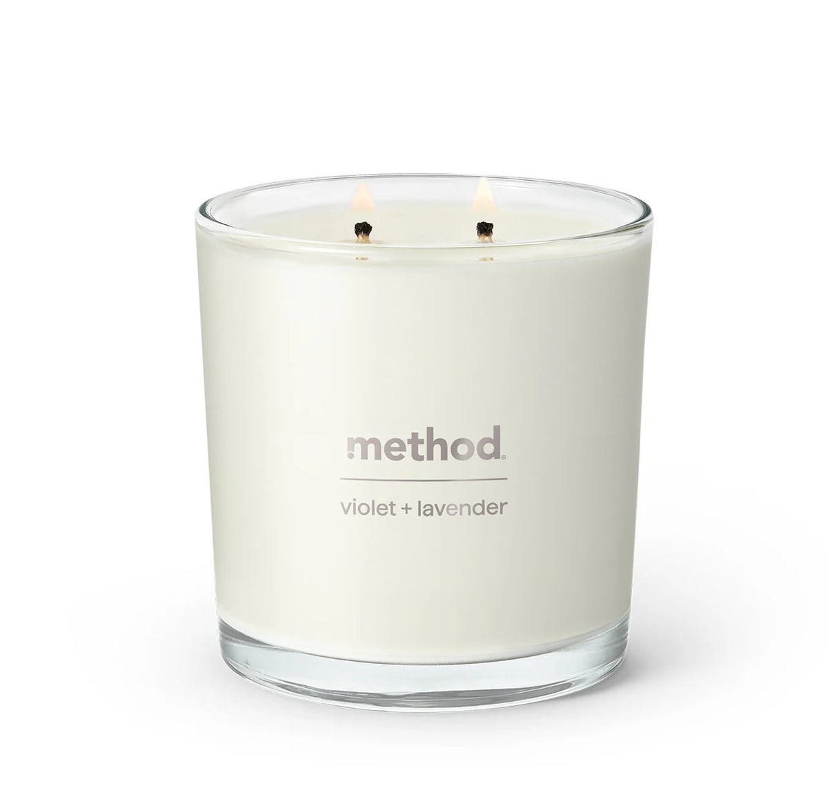 premium soy candle - violet + lavender, 14 oz