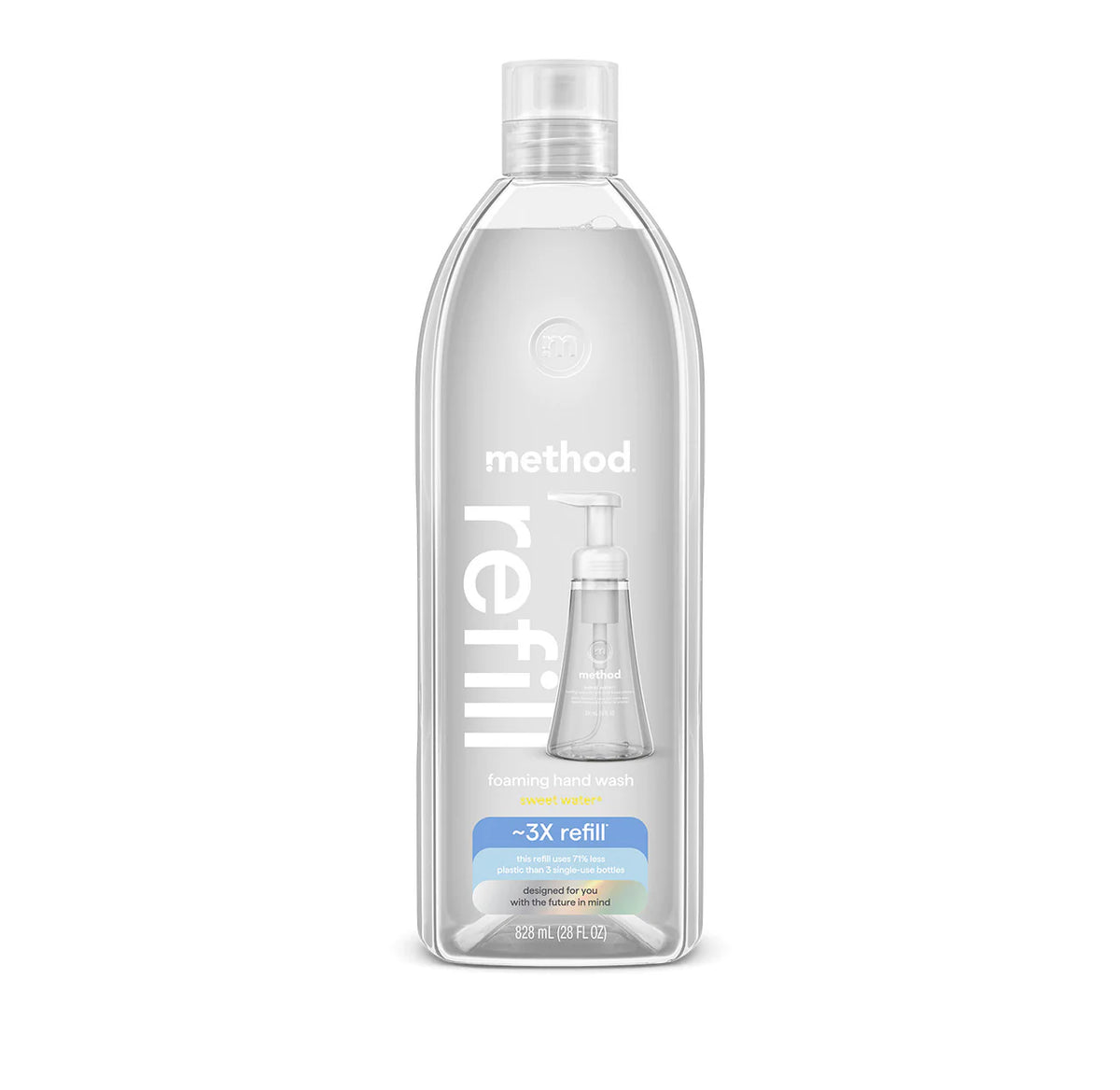 foaming hand wash refill - sweet water, 28 fl oz 1