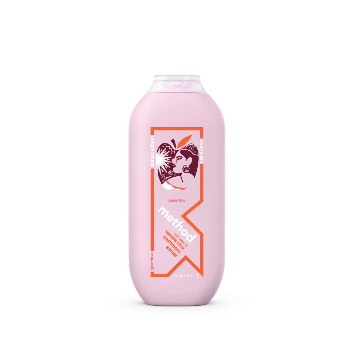 body wash - with notes of vanilla chai, cashmere, and santal, 18 oz.